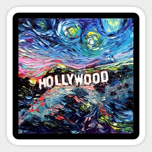 van Gogh Never Saw Hollywood Sticker